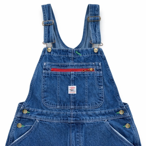 Pointer Brand Vintage USA Carpenter Cargo Denim Overalls Bibs Men’s 34 x 32 - Picture 2 of 11